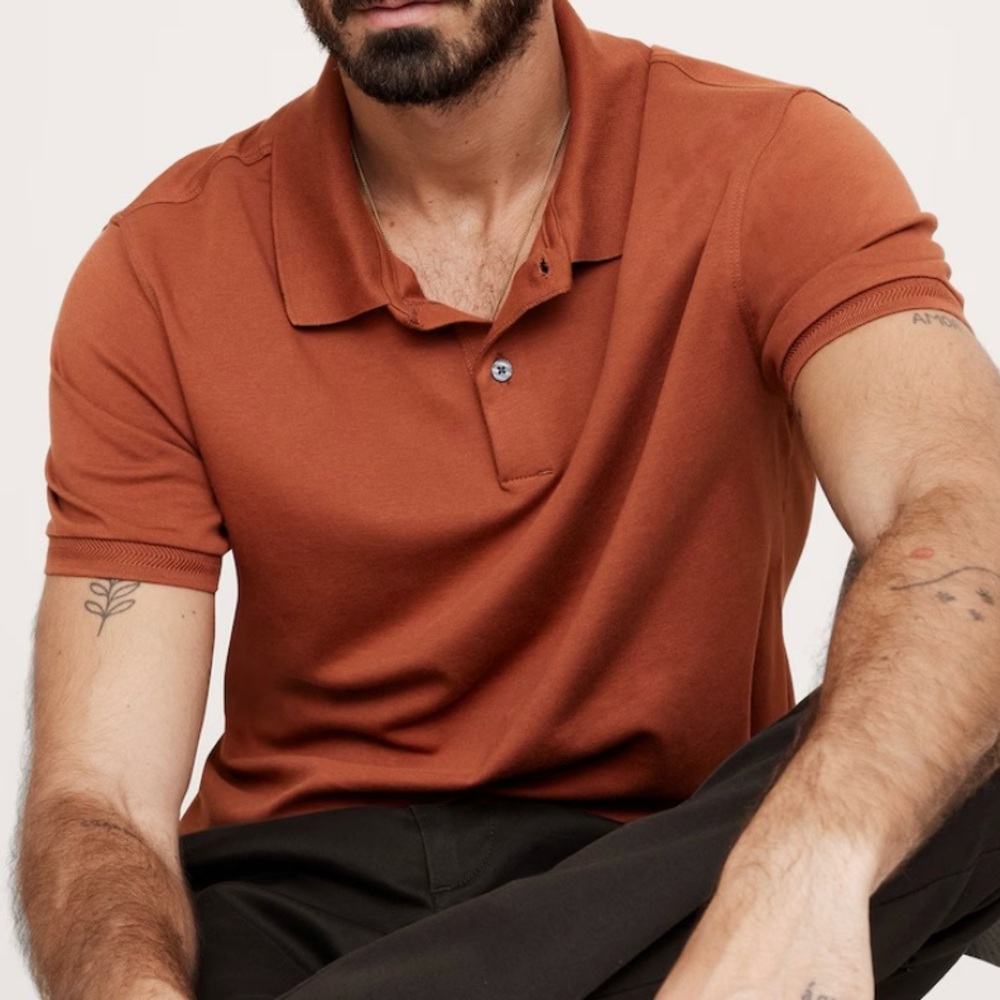 Banana Republic Men's Luxury Touch Polo Shirt‎